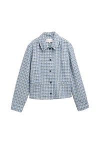 Leichte Jacke - blue boucle structure