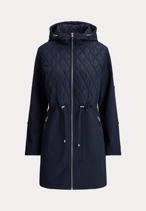 Lauren Ralph Lauren, HOODED DIAMOND QUILTED MOCKNECK JACKET - Talvemantel - dark navy