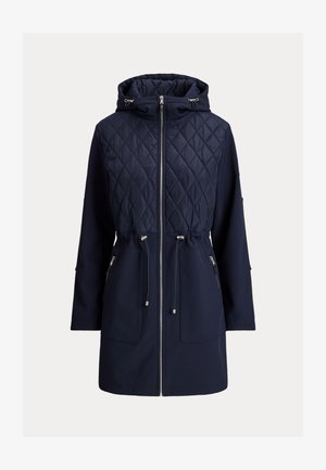 Lauren Ralph Lauren, HOODED DIAMOND QUILTED MOCKNECK JACKET - Talvemantel - dark navy