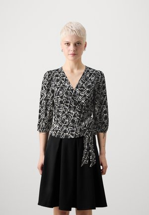 VMPAGE WRAP - Blouse - black/ofelia