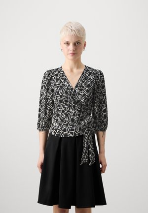 VMPAGE WRAP - Bluse - black/ofelia