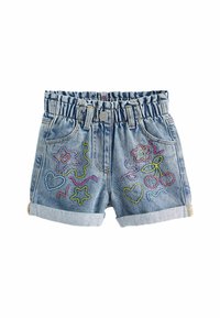 Next EMBROIDERED - Lühikesed teksad - denim