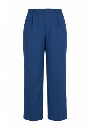 MIAMODA, WIDE LEG PRESSED CREASE STRETCH FIT PANTS - Broek - dark blue