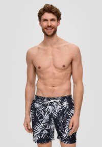 s.Oliver MIT ALL OVER PRINT - Peldēšanas šorti - navy