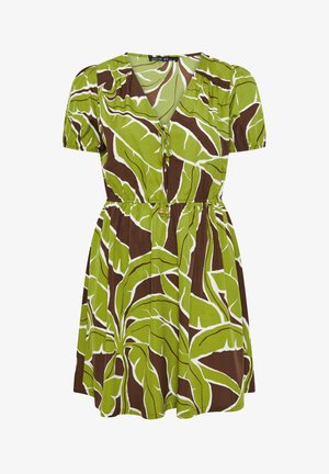 Yours Clothing, PLUS SIZE MINI DRESSES - Robe de jour - green