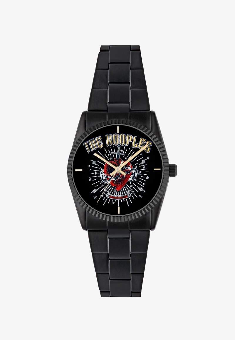 The Kooples HEART - DAGGER - Klocka - black and gold coloured