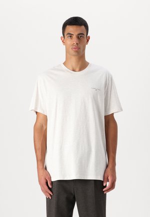 SLIM LINEAR CHEST TEE  - Pamata T-krekls - oat