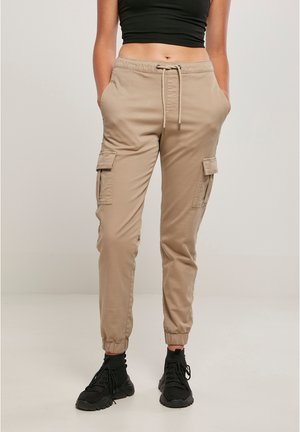 HIGH WAIST COMFORT - Cargobukser - softtaupe