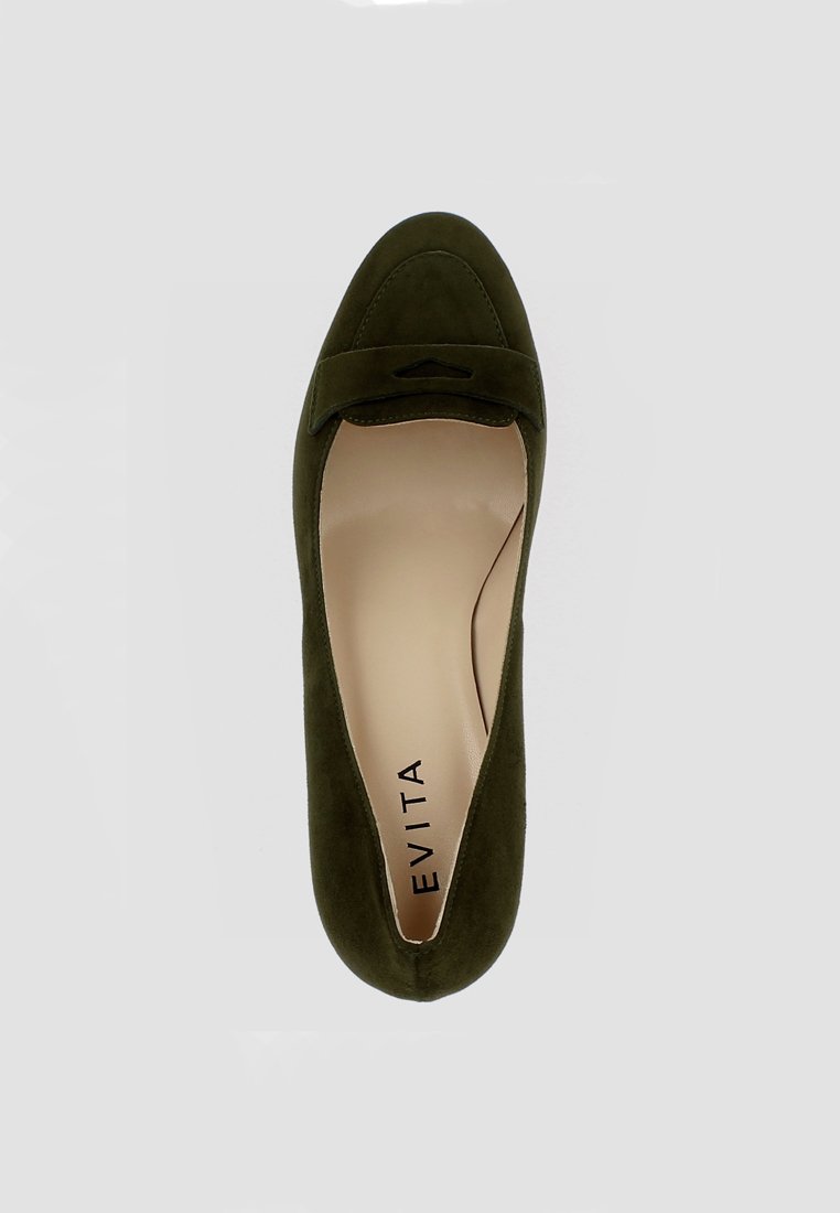Damen Klassische Pumps | Evita BIANCA Pumps khaki - LG12275 Damen Klassische Pumps | Evita BIANCA Pumps khaki - LG12275
