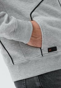 Ombre Mikina na zip - light grey melange