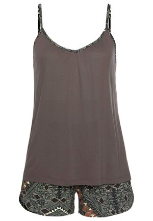 LASCANA SET - Pyjama - braun gemustert