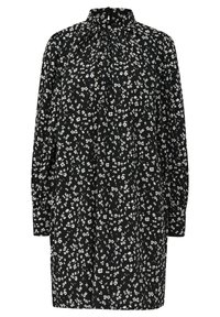 QS MIT RAFFUNG - Jurk - schwarz