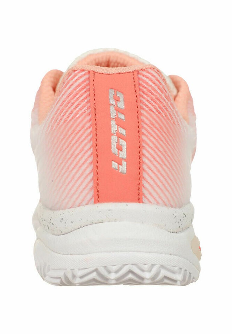 Lotto Tennisschuh für Sandplätze all white shell pink peach bud