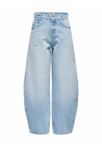 MIT WEITEM ONLTAYLOR HOHE TAILLE  - Wide leg - light blue denim