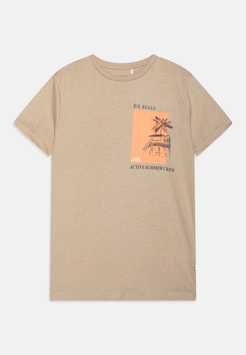 Name it NKMJAYJAY - Camiseta estampada - beige