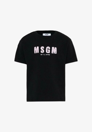 MSGM, T-SHIRT - T-shirt con stampa - black