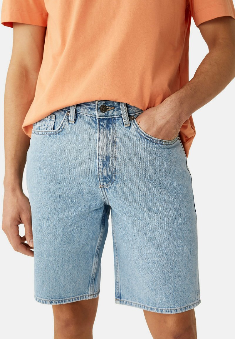 Marks & Spencer RIGID Jeans Shorts light blue/hellblau Zalando.de