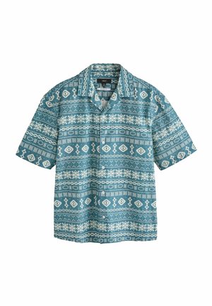 NAVAJO STYLE PRINTED SHORT SLEEVE  - Marškiniai - blue white