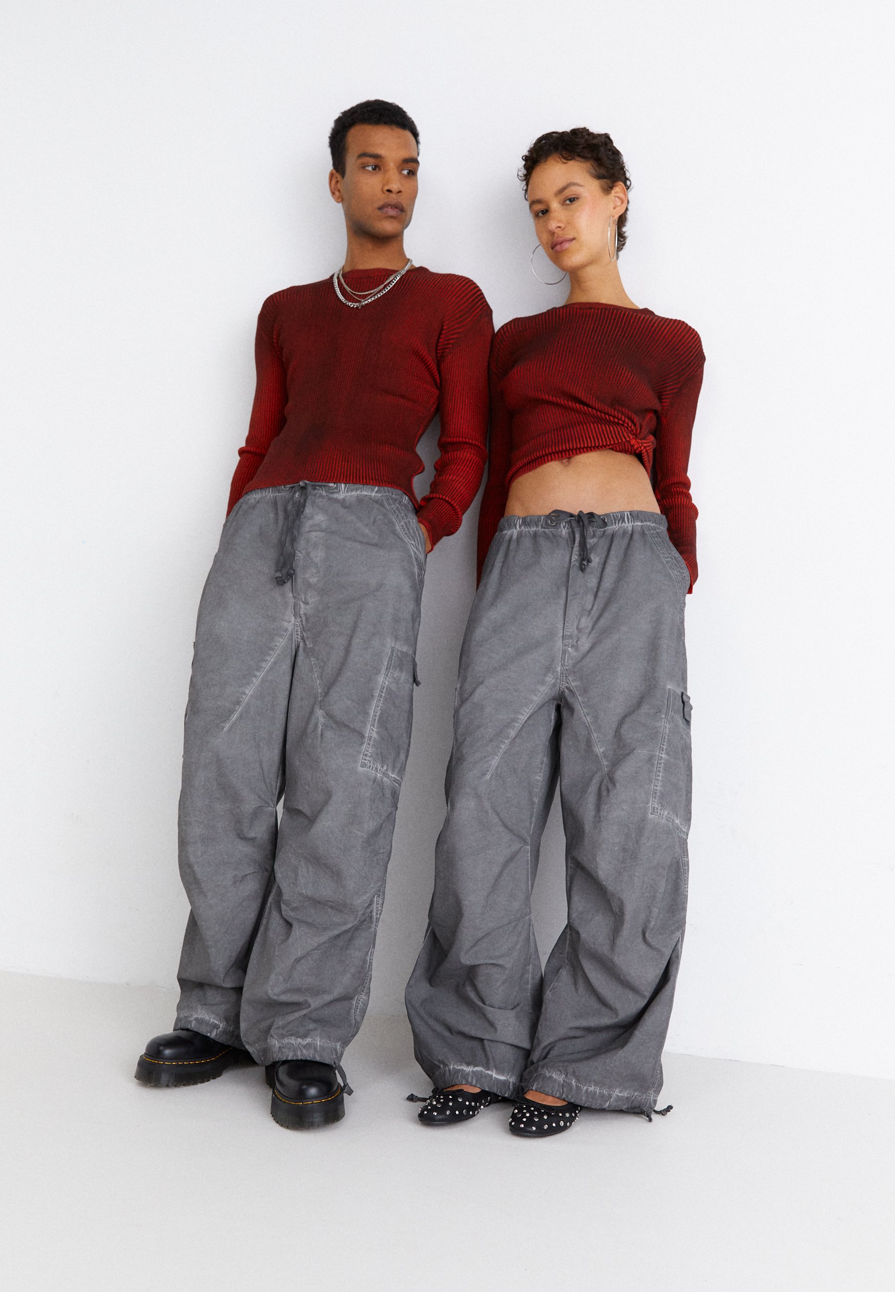 Shop Black Parachute Cargo Pants | Jaded London | Clothing