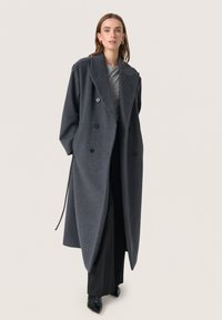 Soaked in Luxury MAFALDA - Cappotto classico - dark grey melange