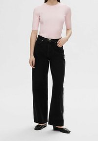 Selected Femme T-shirt basic - pink
