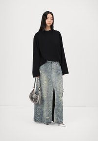 Weekday OVERSIZED LONG SLEEVE - Langærmet T-shirt - black