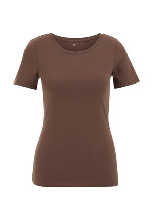 WE Fashion, Camiseta básica - light brown