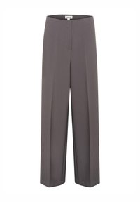 CORINNE WIDE LONG - Housut - dark gull gray