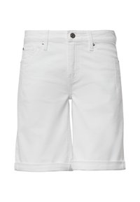 BERMUDA KAROLIN STRAIGHT FIT MID RISE - Kratke hlače od trapera - weiß