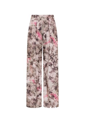 Deha, LIGHTWEIGHT PRINTED FLORAL SWEATPANTS - TROUSERS - Trousers - rose