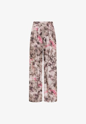 Deha, LIGHTWEIGHT PRINTED FLORAL SWEATPANTS - TROUSERS - Trousers - rose
