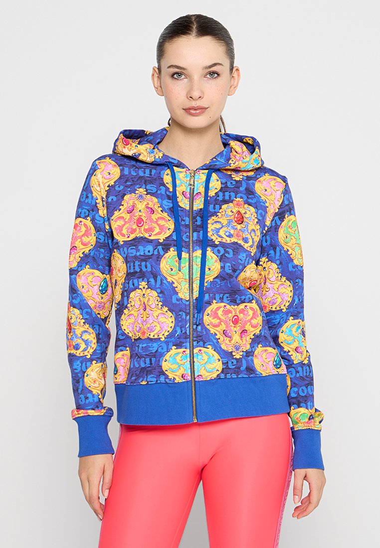 Versace Jeans Couture Sweater met rits blauw