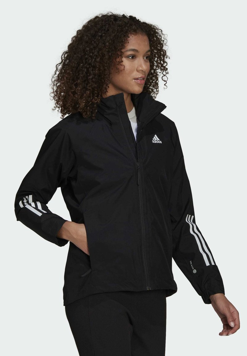 adidas Performance W BSC 3S R R J - Regenjacke / wasserabweisende Jacke -  black/schwarz