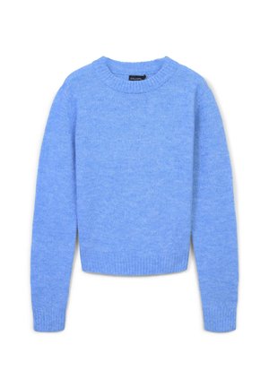 MAGLIA GIROCOLLO A TINTA UNITA - Jumper - celeste melange