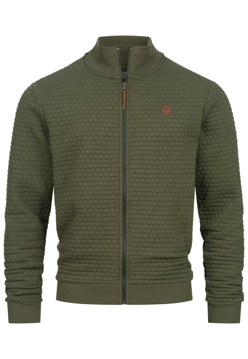 INDICODE JEANS BERMIE - Zip-up sweatshirt - army/dark green - Zalando