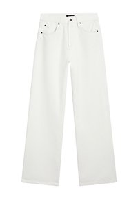 HIGH-WAIST STRAIGHT-LEG - Jeans straight leg - WHITE