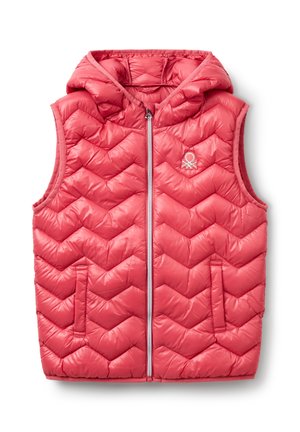 PADDED WITH HOOD - Waistcoat - pink