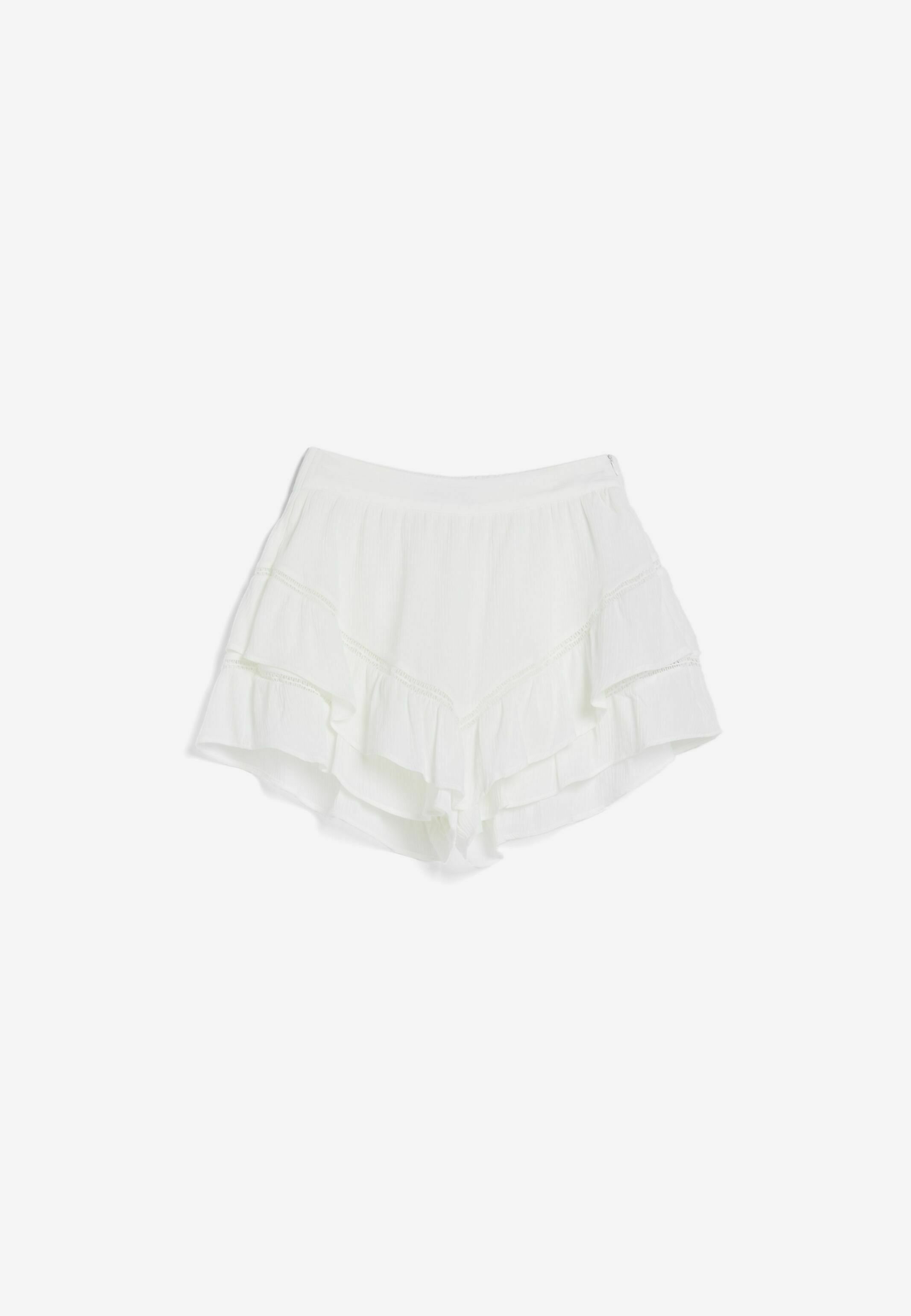 A‑line ruffled skirt