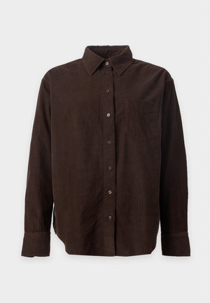 GANT, REL CORDROY SHIRT - Πουκαμίσα με κουμπιά - deep brown
