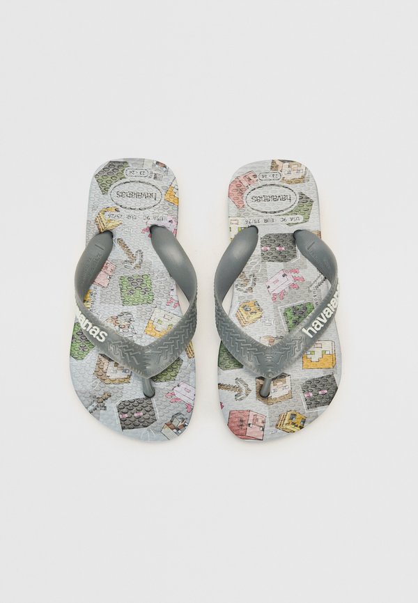 MINECRAFT - Badesandale - steel gray