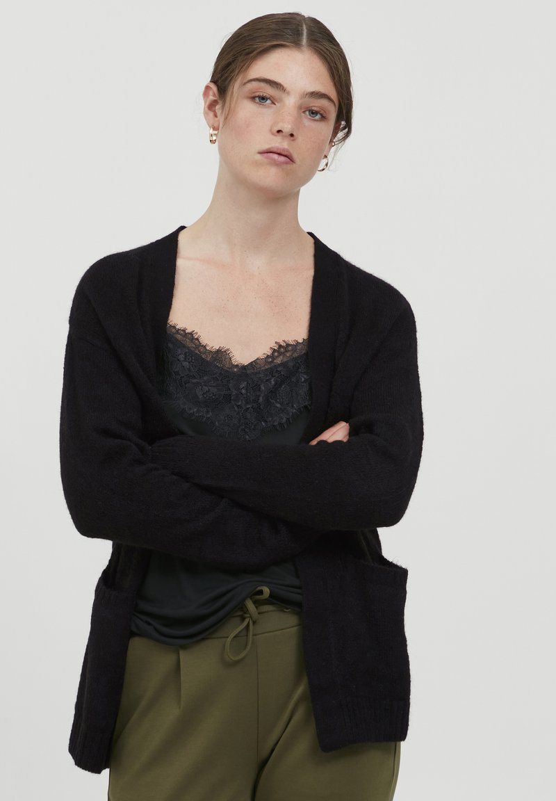 Damen Strickjacken | ICHI IHAMARA CA2 Strickjacke black/schwarz - WA06046 Damen Strickjacken | ICHI IHAMARA CA2 Strickjacke black/schwarz - WA06046