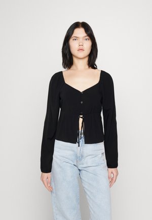 ONLY ONLNOVA LIFE CARDI SOLID - Μπλούζα - black