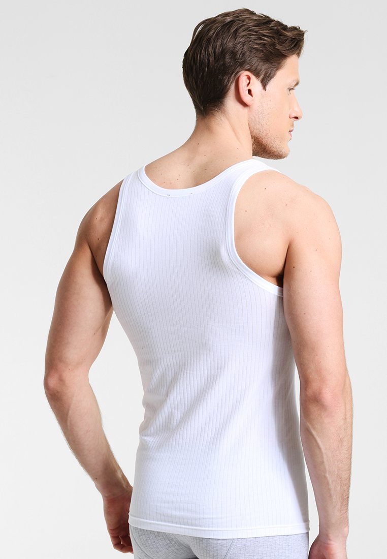 Schiesser 2-pack 95/5 O-hals singlets wit Schiesser 2-pack 95/5 O-hals singlets wit