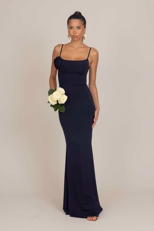 MARY ROSE TIE MAXI - Společenské šaty - navy blue