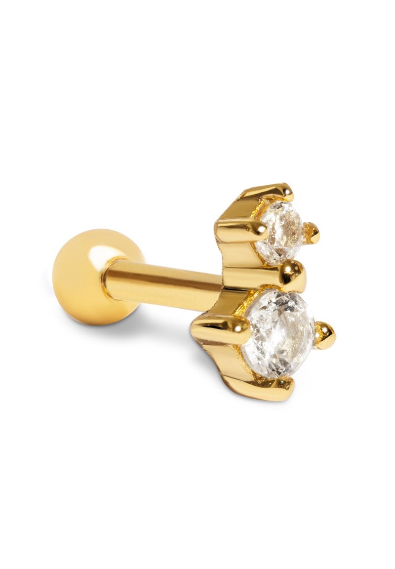 Essentials – Orecchini A Perno In Argento Sterling 925 Con Zirconia Cubica 5 Mm, Castone A Griffe - 4