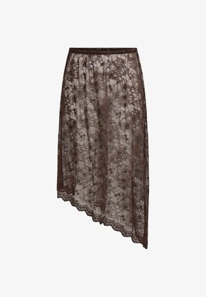 ONLY, SKIRT ONLSOBA MIDI SKIRT - Jupe trapèze - coffee bean
