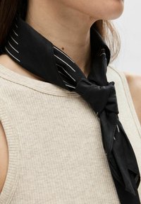 Selected Femme SLFANNA O NECK TANK  - Linne - oatmeal