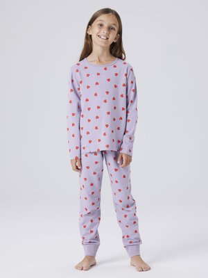 NKFNIGHT HEART SET - Komplet pižame - lavender gray
