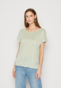 Mos Mosh TEE - Apdrukāts T-krekls - smoke green