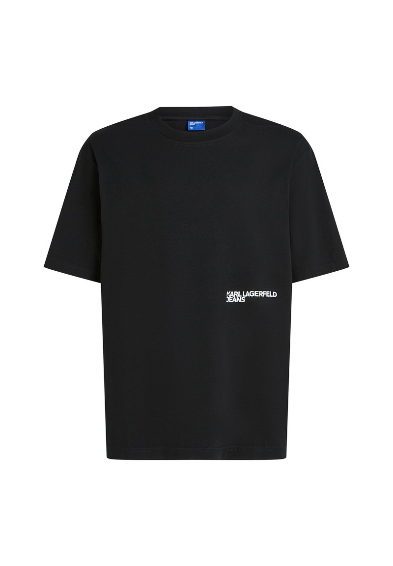 Karl Lagerfeld Jeans RELAXED KARL PRINT - Print T-shirt - black ...